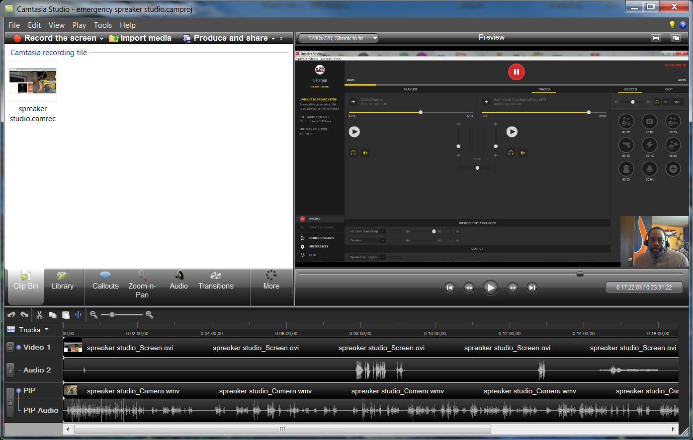 Camtasia video recording software